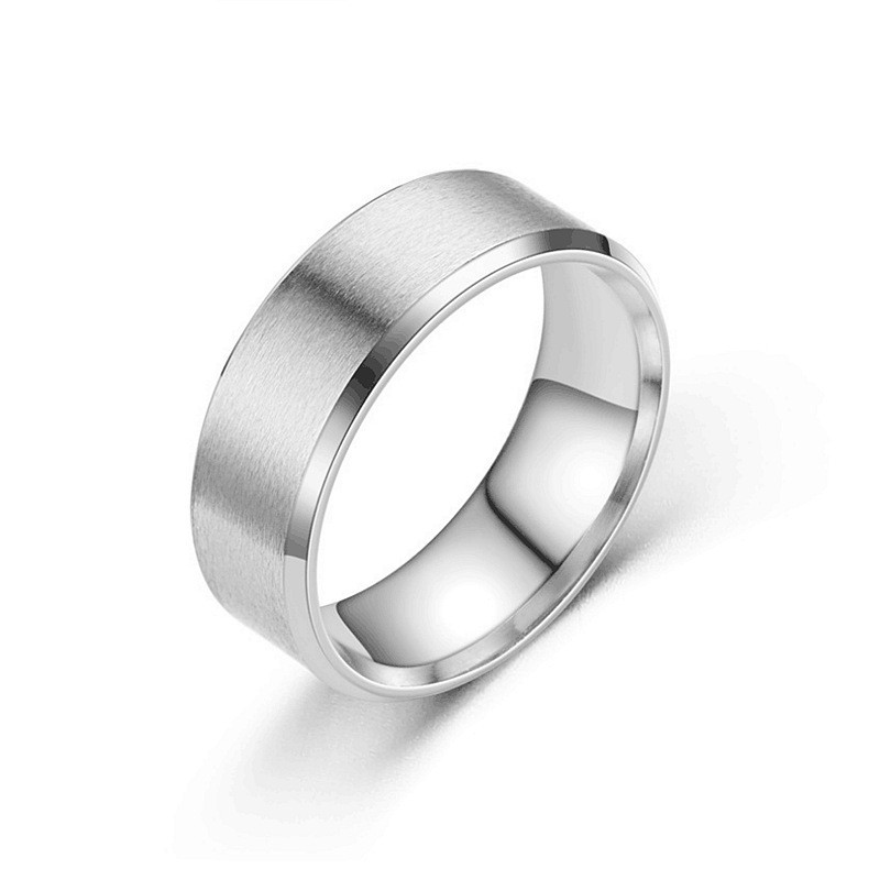 5g Weight Rings Classification 1 Piece Quantity Daily Occasion Titanium Steel Material Circle Pattern Unisex Gender Plating Design Simple Style Style Simple Style Titanium Steel Circle 4