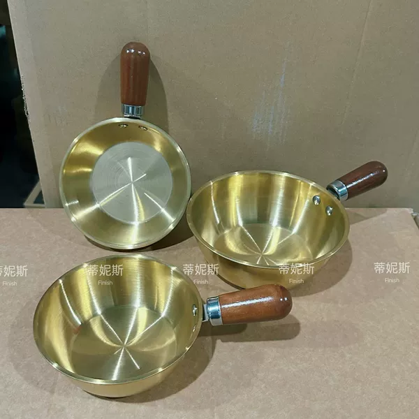 201 gold plated-17cm【wood handle】