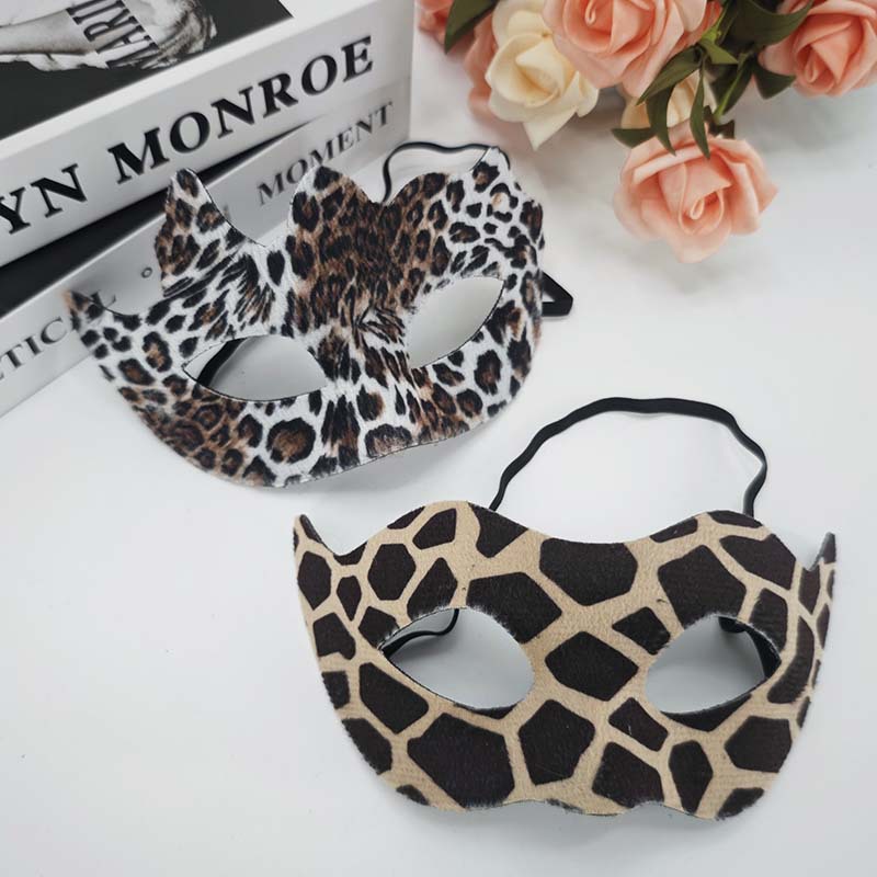 Nueva máscara de estriado animal de Halloween máscara de zebra tigre máscara de girafa máscara de baile