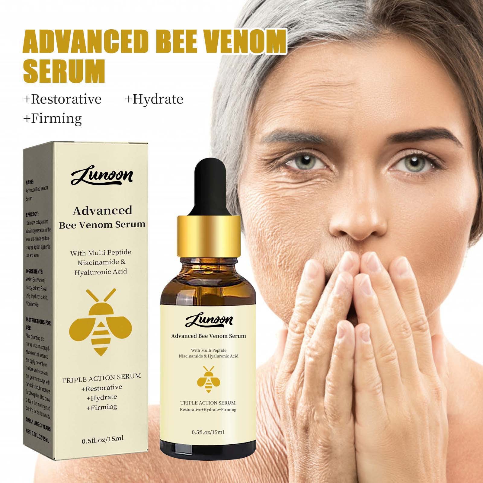 Hydrating Face Essence Serum for Women Moisturizing Skin Care 15ml