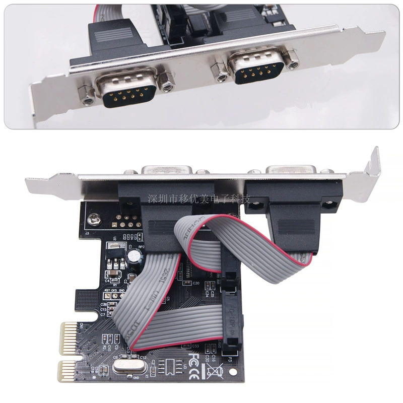 PCI-E конверсионная сетевая карта RS232 9-контактный COM-порт настольного компьютера PCI-E последовательный порт расширительная карта промышленного управления
