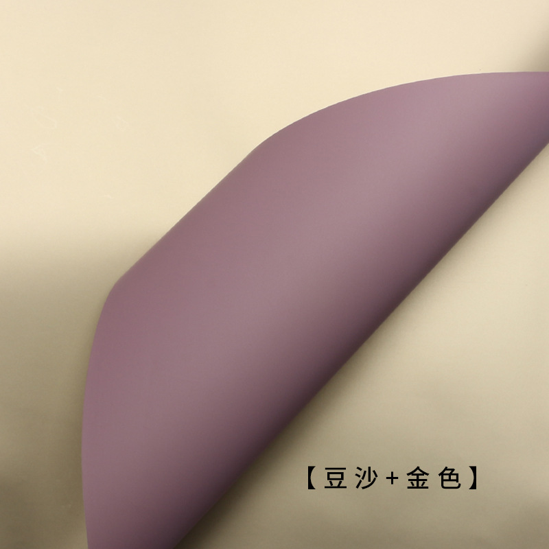 Ouya Paper Series Estilo coreano Primer amor Papel de color sólido Papel de embalaje de flores Ramo floristería Paquete de regalo floral Papel de flores