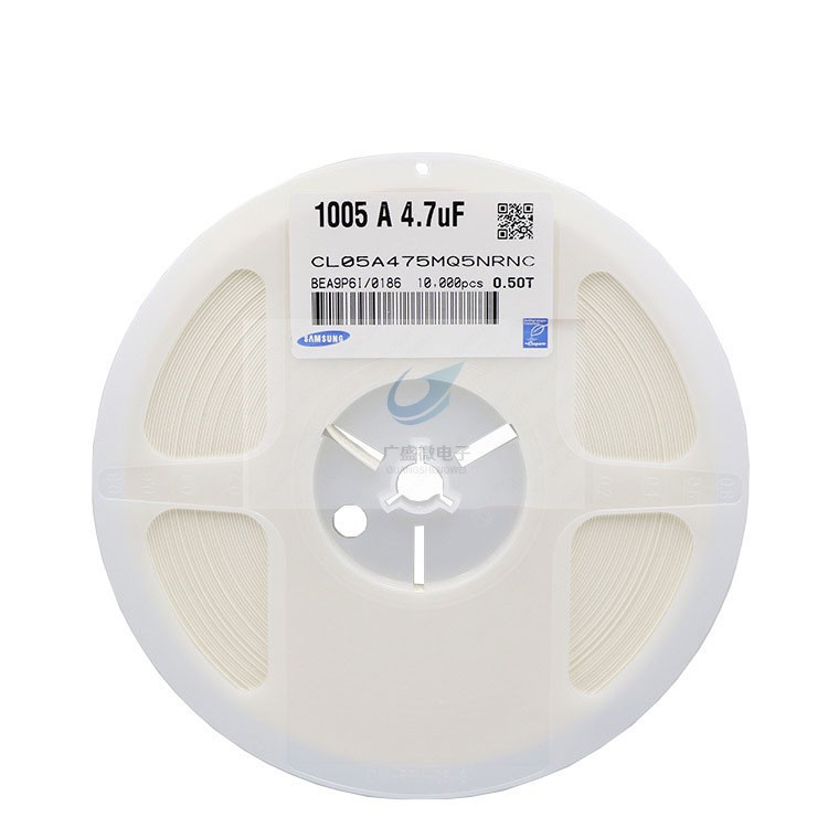 贴片电容器 0402 475M 4.7UF 20% X5R CL0475MP5NRNC 10V 陶瓷