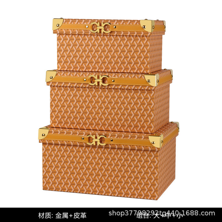 Yellow storage box