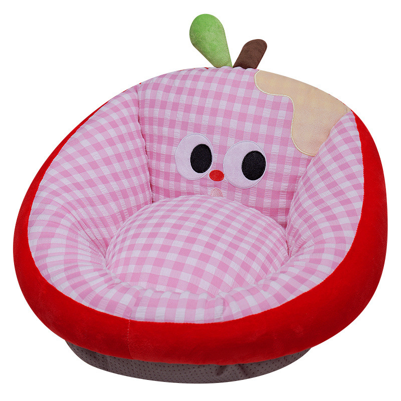 Cojín de manzana encantador de dibujos animados, cojín de sofá, cojín de sofá, dormitorio, sala de estar, cojín de tatami para niños