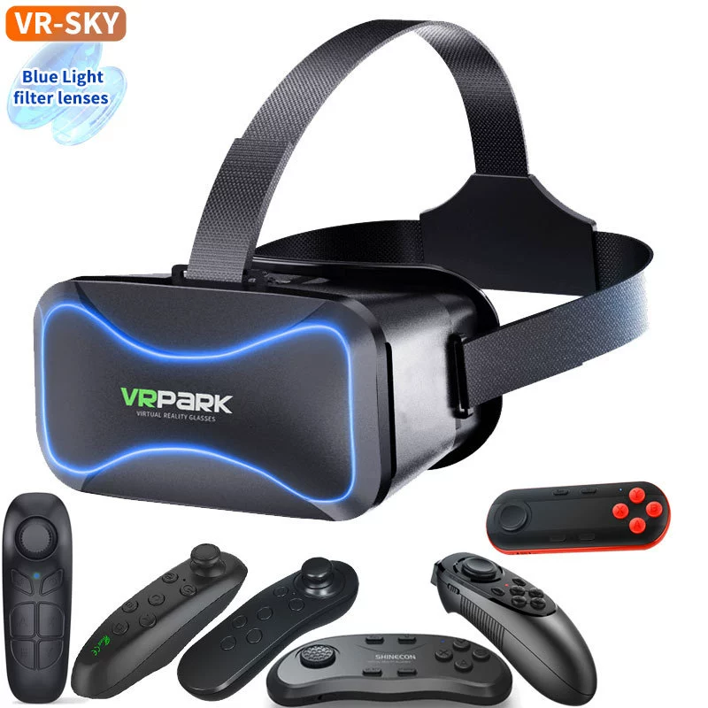 Популярные очки VRPARK Android виртуальная игра панорамная 3D кросс-бордер шлем BOX для мобильного телефона HD всё-в-одном VRV7