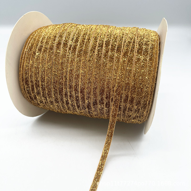 Fabricantes al por mayor 1CM hechos a mano embalaje de regalos de cinta de lana unilateral cinta de cebolla cinta de terciopelo decoración DIY