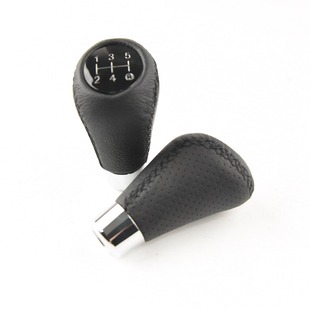Car modification 5 gear 6 gear manual gear head with gear manual gear lever leather gear handle head popsicle head