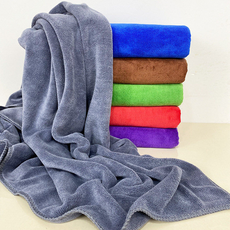 Fine fiber car wash towel large size thick factory wholesale non-lint multi-functional color towel car wash towel