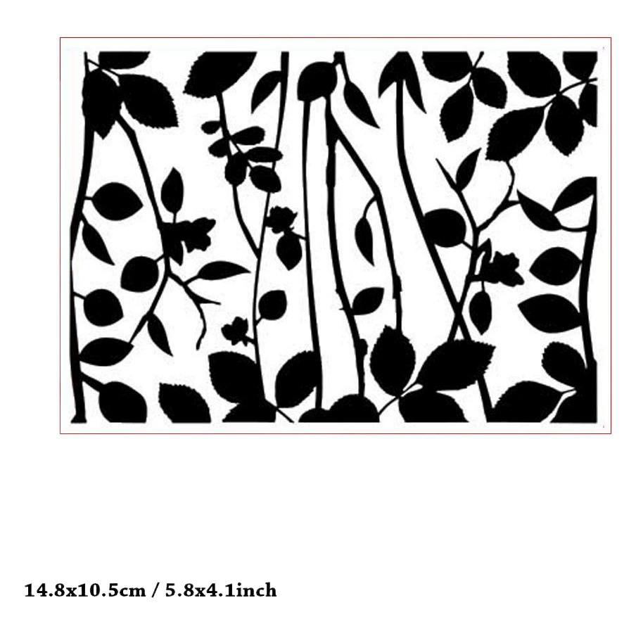 DIY пластиковый вогнуто-выпуклый шаблон для тиснения вогнуто-выпуклая пластина для тиснения формованный зажим с цветочным принтом EM272