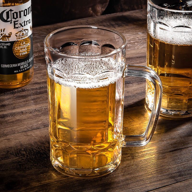 2025 copos de nieve tazas de cerveza tazas de té tazas de cerveza jóvenes tazas de vidrio de gran capacidad para el hogar tazas de agua gruesas al por mayor