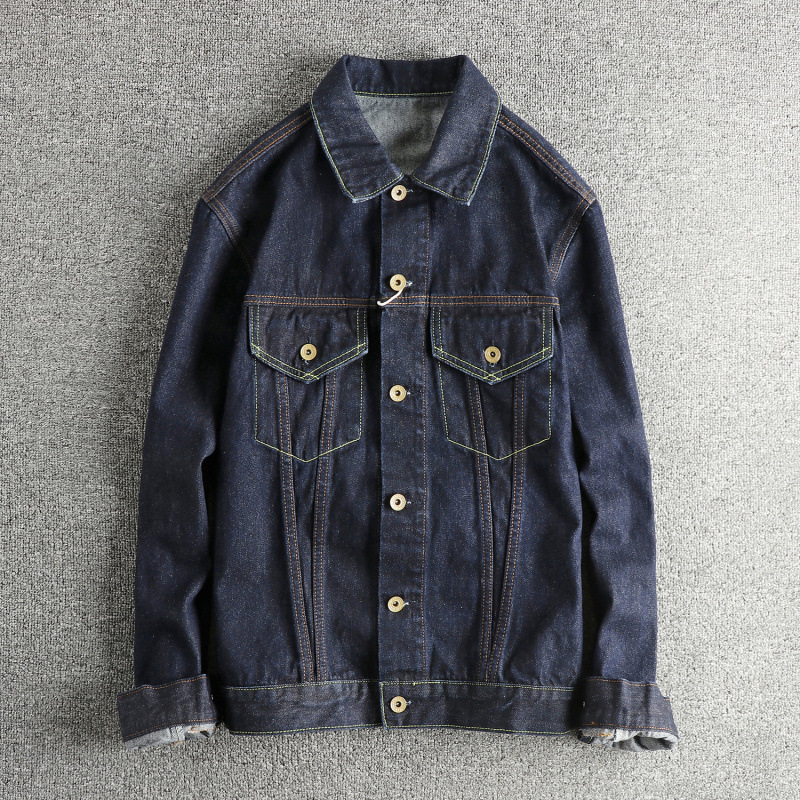 Classic retro trend denim short jacket for leisure