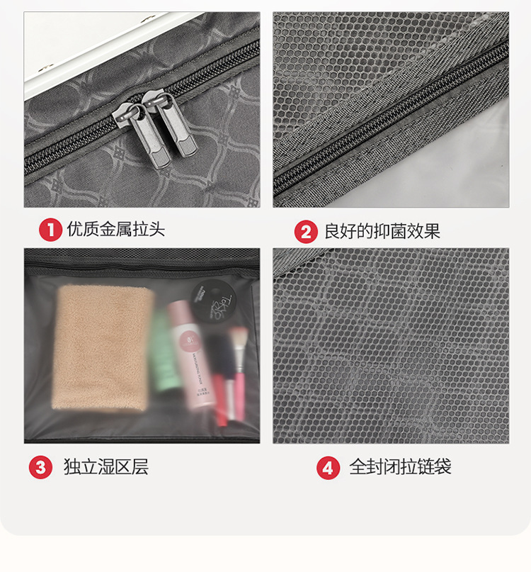 迹添雅 多功能行李箱女铝框拉杆箱男可充电大容量旅行20寸登机密码