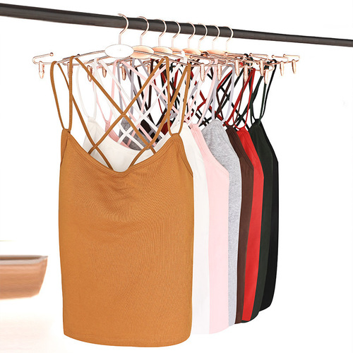 Summer new Korean style student versatile beautiful back camisole cross strap inner bottoming shirt women's top trendy