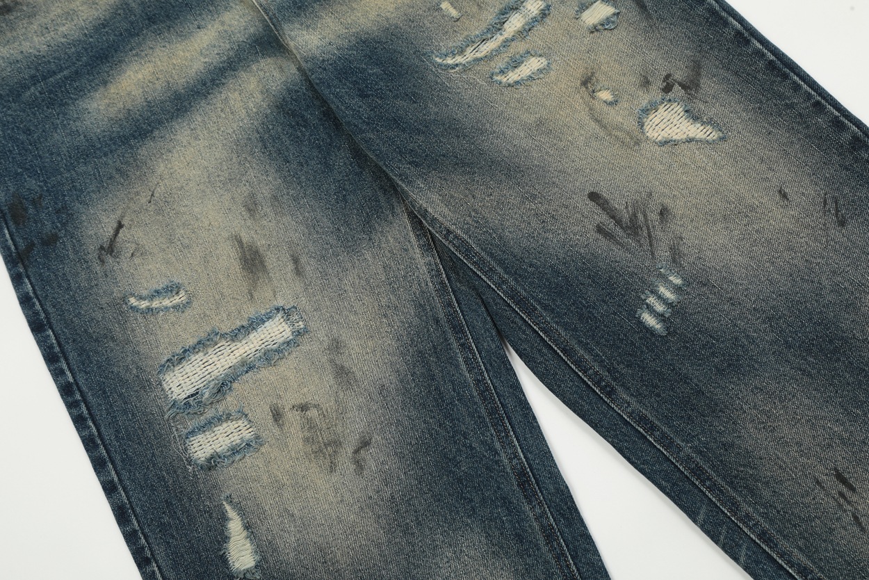 YON MODISH Herrenbekleidung 2024 Herbst Neues Produkt Meichao High Street Gewaschene und gebrauchte Cowboyhose_voghion.com