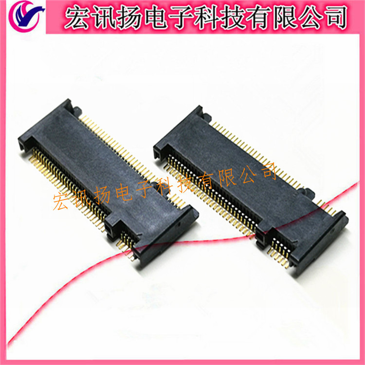 24-6411-067-101-894B 2.3H M.2插座 NGFF SSD固态硬盘卡槽B-KEY