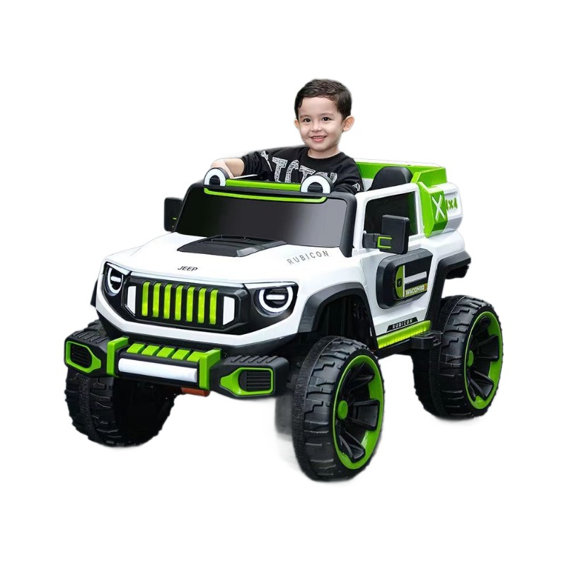 Vehículo eléctrico para niños, vehículo todoterreno de cuatro ruedas para adultos, vehículo eléctrico de control remoto para bebés, vehículo de cuatro ruedas oscilante