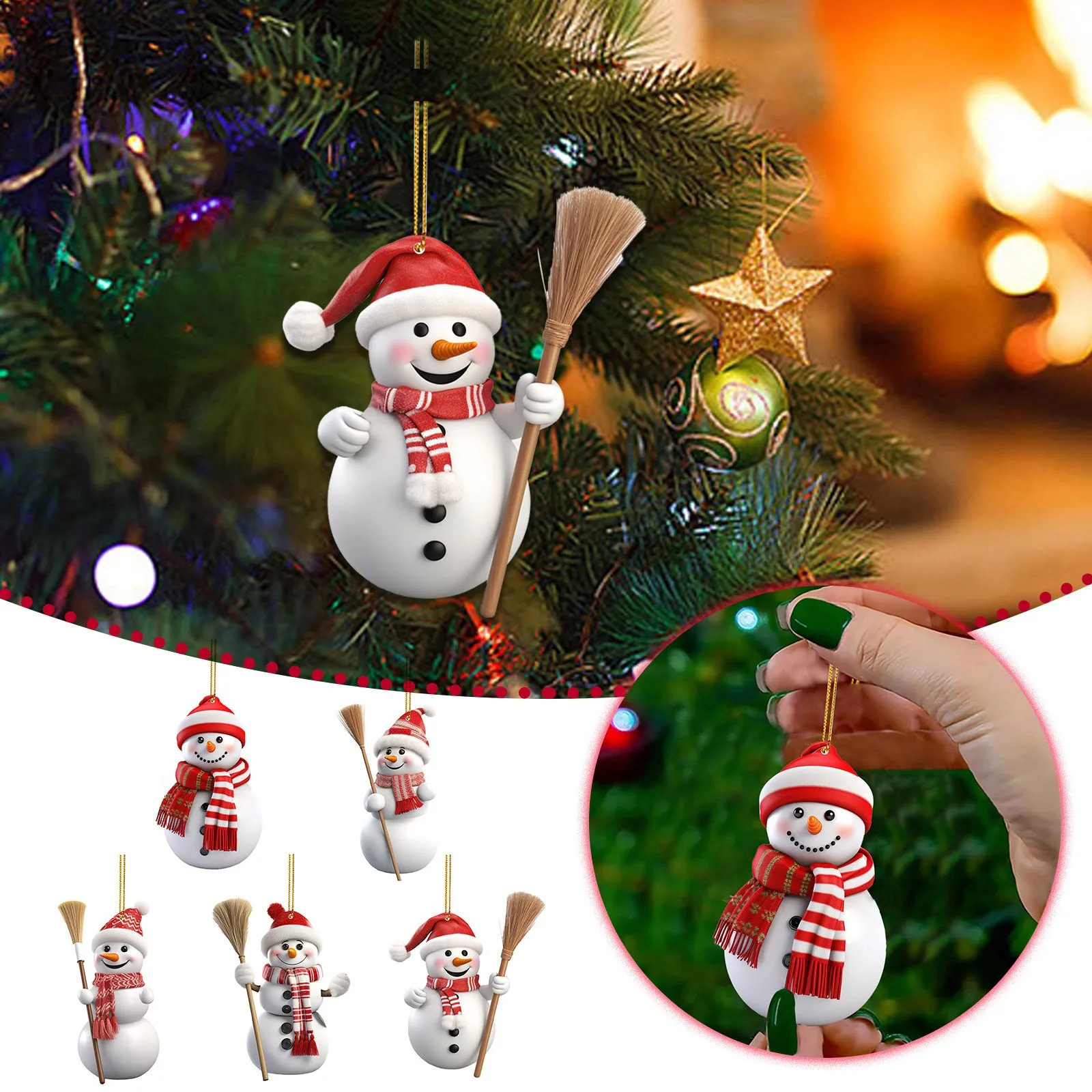 Christmas Supplies Unique Christmas Snowman Decoration Acrylic…