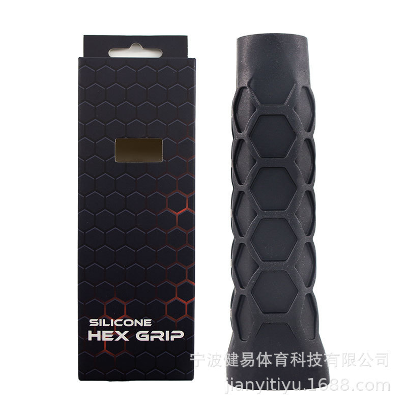 匹克球拍高弹性硅胶球拍握把套通用八边形蜂窝减震保护套批发|undefined
