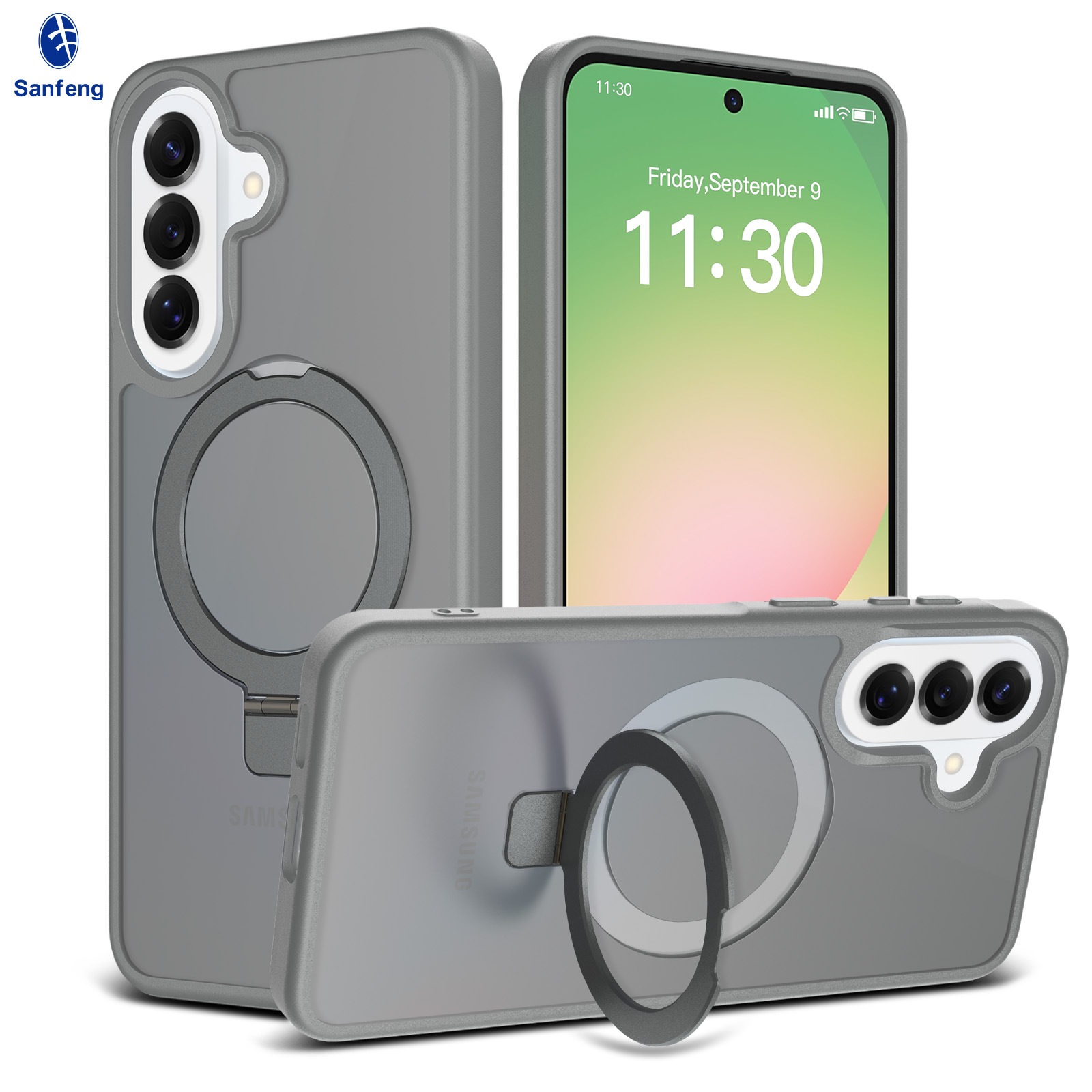 Amazon nuevos productos Samsung a57 succión magnética soporte de caso de teléfono móvil a37 piel a27 protección contra caídas al por mayor image 8