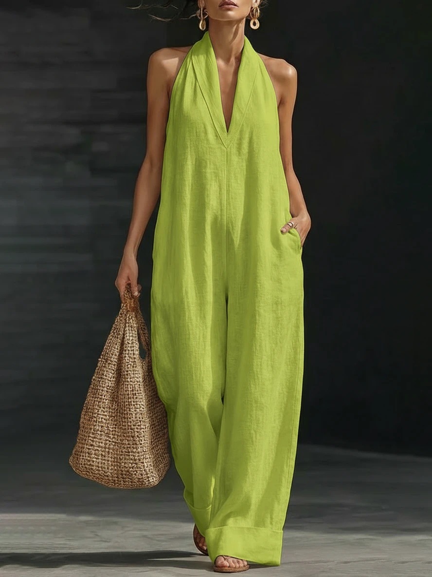Women's Clothing Women's Sleeveless Jumpsuit Style Best Selling Simple Elegant Comfortable For Formal & Casual_ecoleips.com