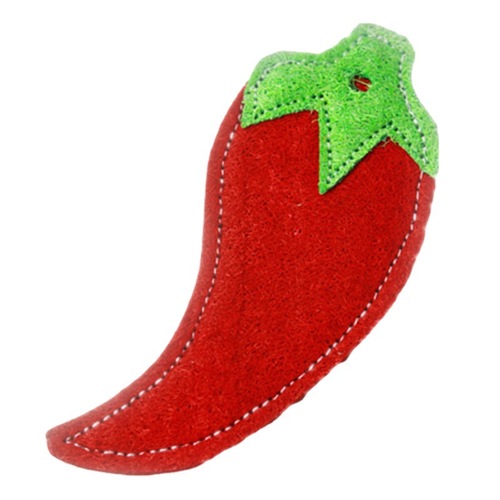 Red chili loofah pet supplies tooth grinding teeth cleaning breath freshening loofah for hamsters chinchillas rabbits pet toys
