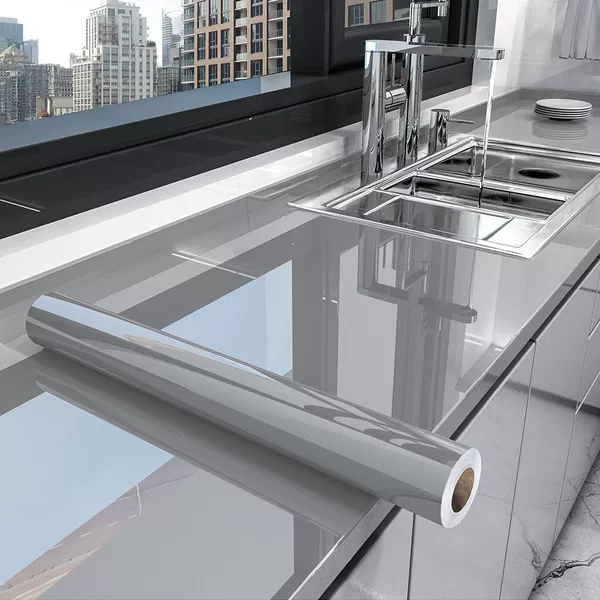 Fanru paint gray [marble thickened oil-proof sticker]