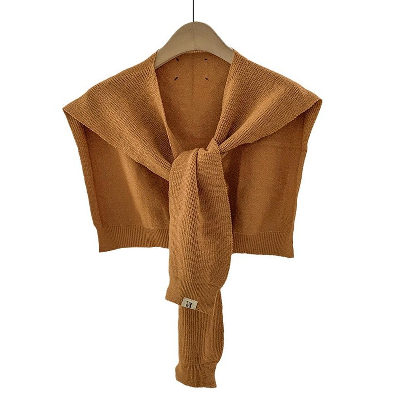 Chal de punto coreano nuevo hombro de oficina de color sólido aire acondicionado habitación exterior para proteger el cuello bufandas cálidas moda exterior