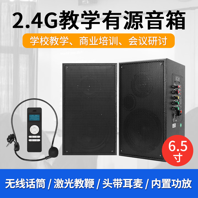 Multimedia teaching meeting 6.5 inch Bluetooth wall-mounted speaker wireless microphone with pointer high-power audio YX658
