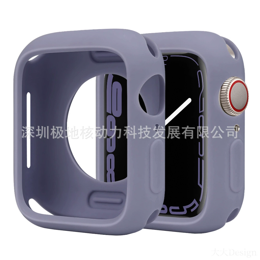 Защитный чехол для Apple Watch, совместимый с Apple Watch, цвета конфет, Applewatchs9ultras87-го поколения, мягкий силиконовый чехол