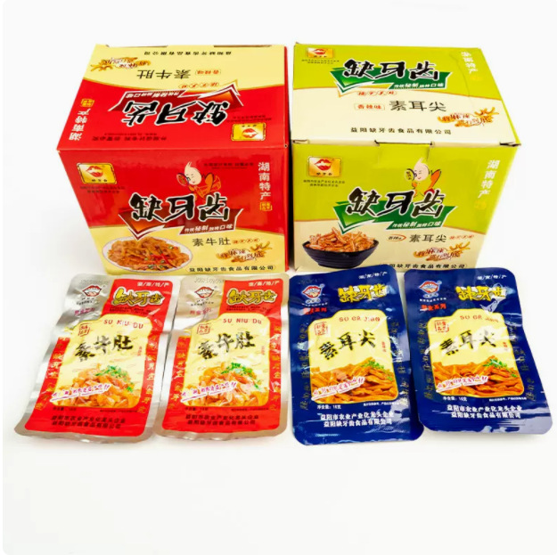 歯が欠けている香辛素毛腹16g * 1包のコンニャク糸湖南超猛辛素牛腹素耳先間食卸売り