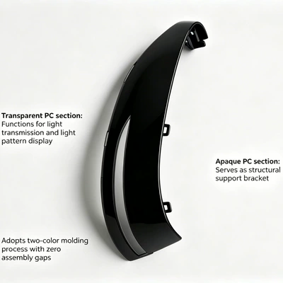 Avtomobil hissələri qəlibləri Tail Lights, Dual-Color Housing Processing