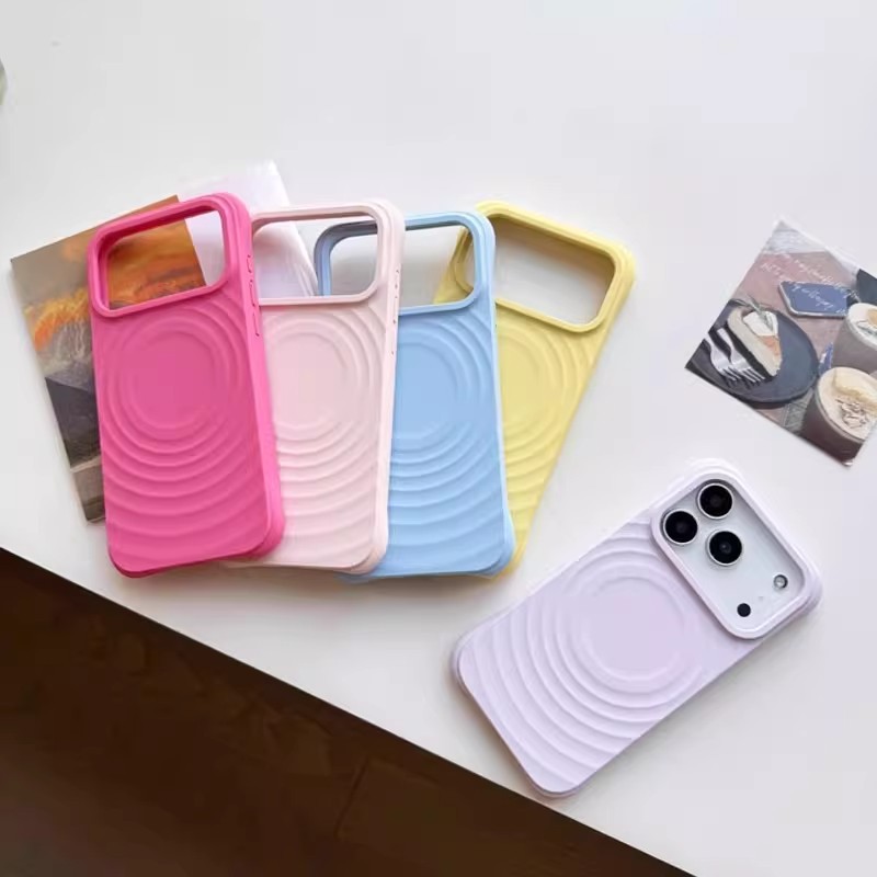Suitable For Fruit Full-cover Phone Case, New Silicone IPhone 16 Pro Wave Magnetic 17 Air Simple Ins Style_voghion.com