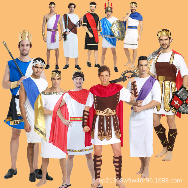 Adult male medieval Spartan warrior king prince clothes ancient…