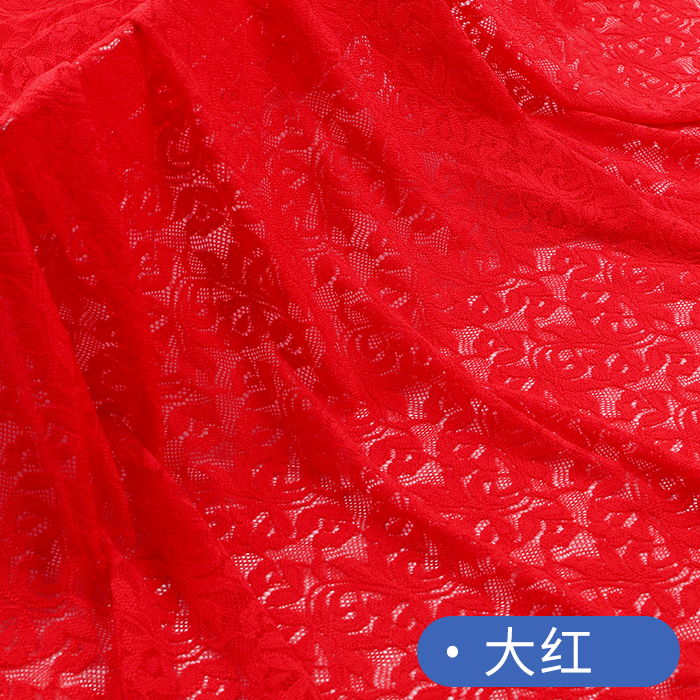 Tejido de encaje elástico de alta calidad bordado bordado cortina de fondo vestido camiseta base tela de ropa