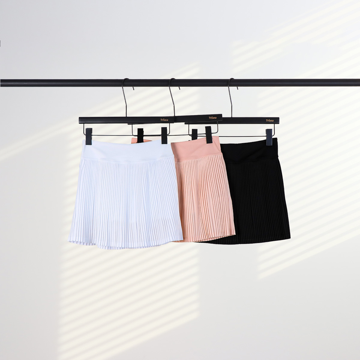 Lulu (en stock) verano nuevo estilo de yoga fitness tenis rápido secado plegado falda de cintura alta