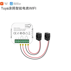 TUYA WIF GRAFFITI SMART METER METER ДВА -ПЕРВОЙ 1/2 ЧАНАНА КТВ ТРАНСПУСКОВ AC110/240