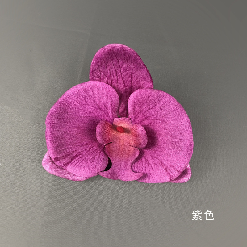 金色蝴蝶兰花头绢花直径假花diy头饰花花景观花墙造型花艺绿植|undefined