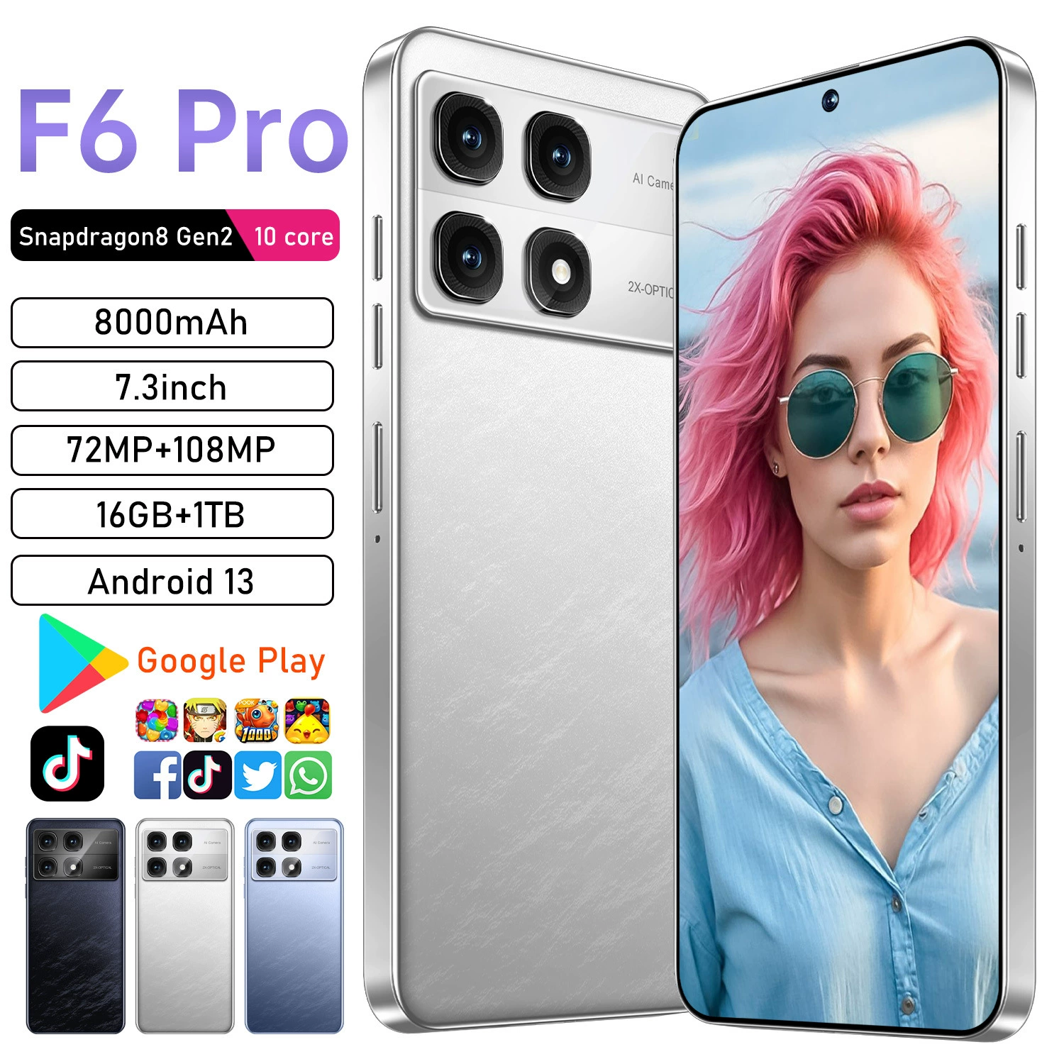 Мобильный телефон, умные часы, (跨境贸易), 5G, 16 ГБ, Android