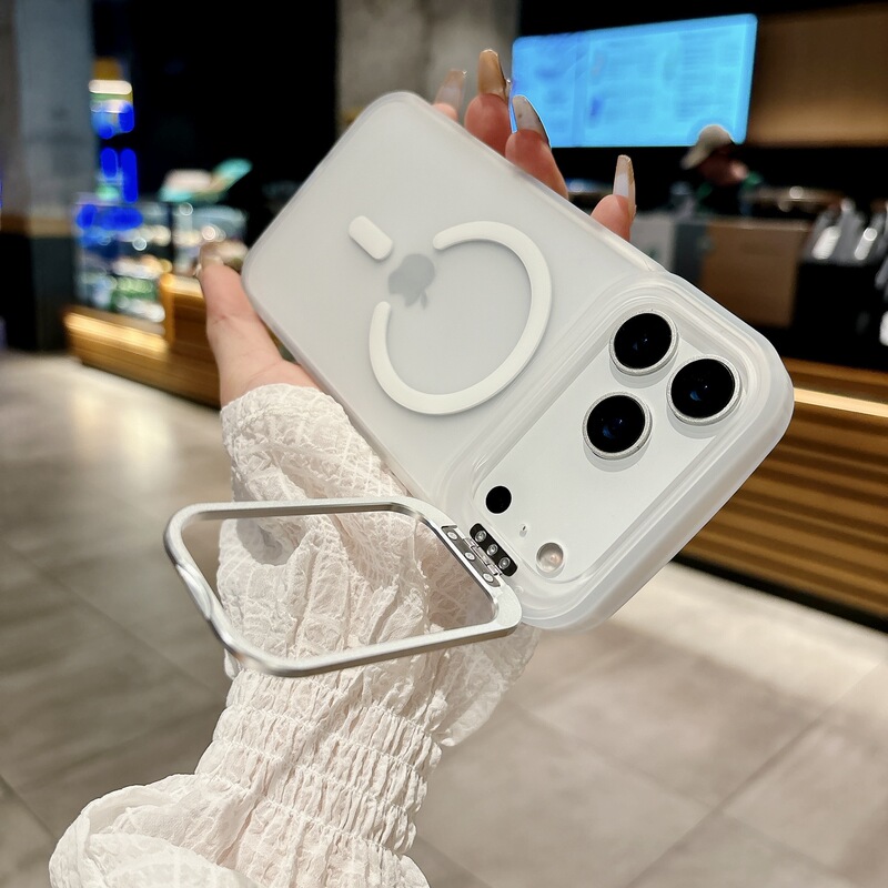 iPhone17promax镜头支架手机壳苹果16磁吸15肤感磨砂14防摔保护套|undefined