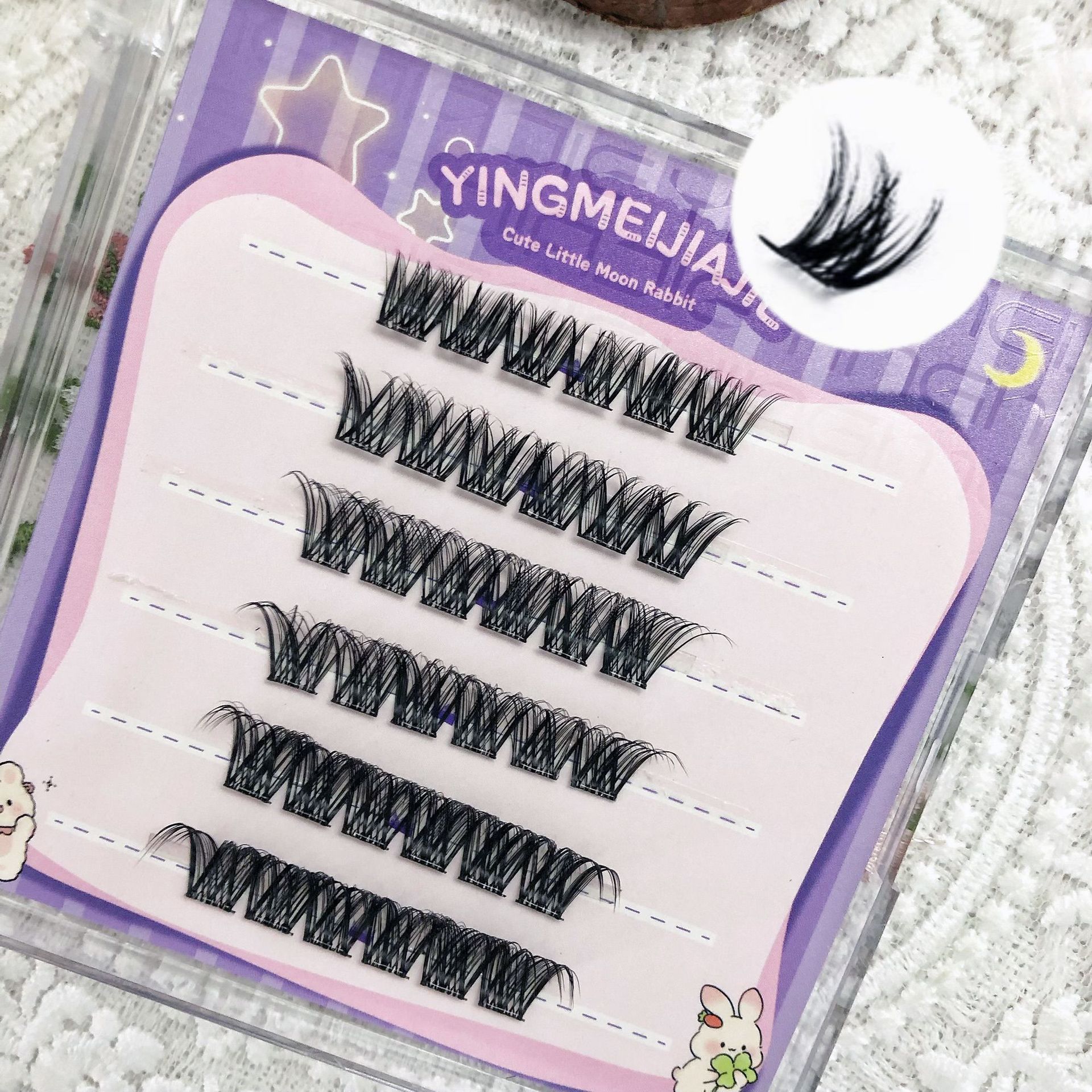 Las pestañas falsas transfronterizas sin pegamento, las nuevas pestañas falsas hechas a mano, las pestañas falsas sin pegamento, las pestañas falsas