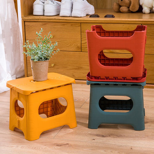 Thickened plastic folding stool chair for adult household train Mazar folding small bench outdoor portable fishing stool