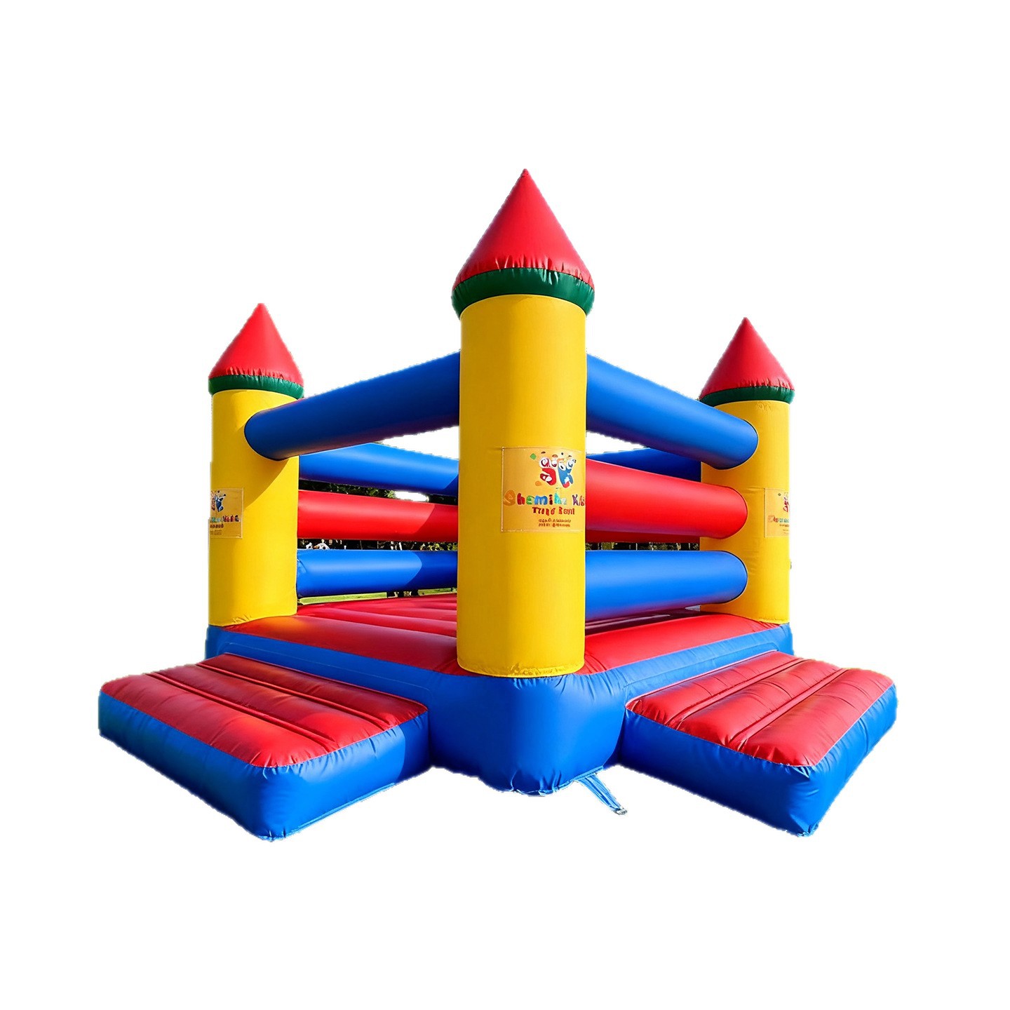 Cama infláble para niños, patio infantil, patio de recreo móvil al aire libre