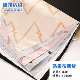 厂家现货贴条布400T全涤面料羽绒服内胆充绒棉服户外服装通道布