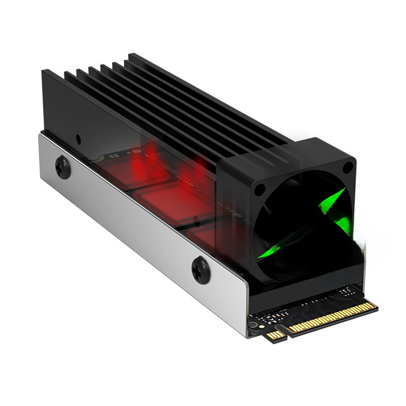 M.2 2280 твердотельный диск радиатор NVME теплоотвод M2 настольный компьютер тихий вентилятор SSD жилет
