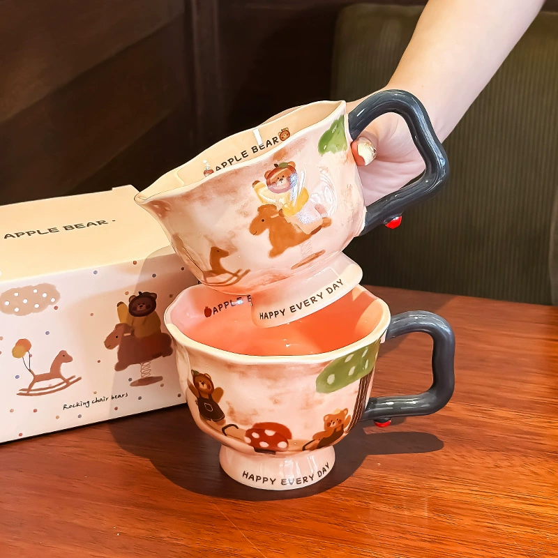 Керамическая кружка Mark Cup (Mark Cup) 370 мл, креативная кружка для женщин, офис и завтрак