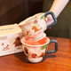 Mug Creative Artistic Ceramic Water Cup 2024 New Style Women's Office Home Breakfast Coffee Cup Accompanying Gift
