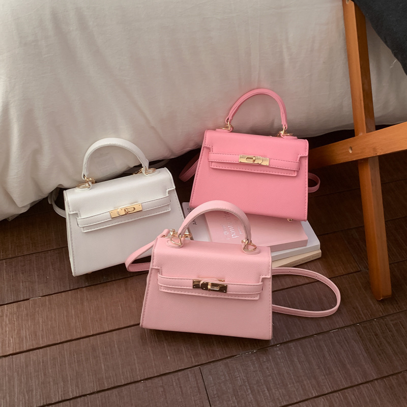 Women's mini handbag, pink versatile small square bag, 2026 new model, high-end shoulder and crossbody bag