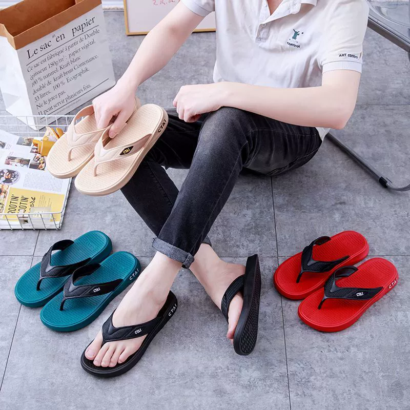 Хью Уютная мужская индивидуальность мода нескользящая ПВХ пластиковые шлепанцы летние уличные пляжные щипки