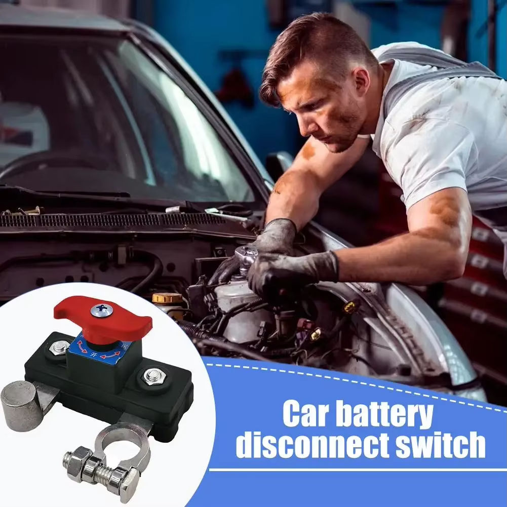 Car Battery Power-Off Switch, Leakage Protector, Intelligent Power Main Switch, Manual and Automatic Power Cut-Off Device to Prevent Battery Drain